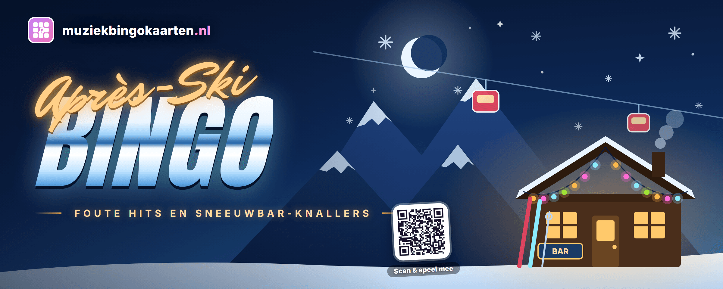 Themabanner van Après-Ski Bingo