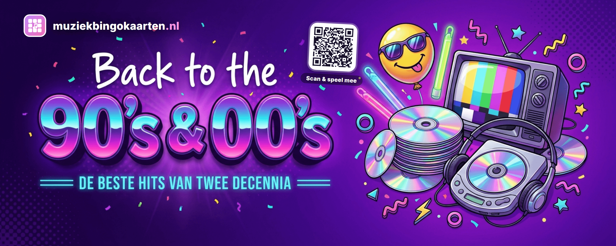 Themabanner van Back to the 90's & 00's