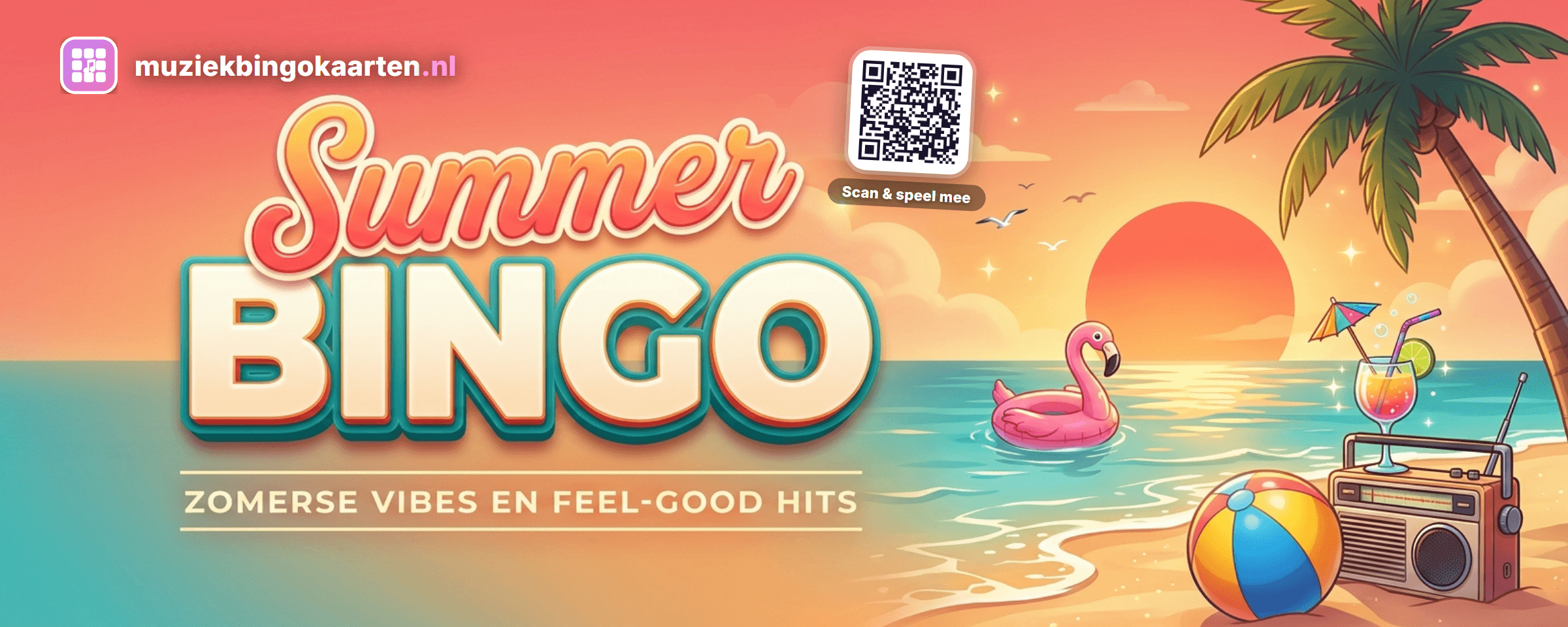 Themabanner van Summer Bingo