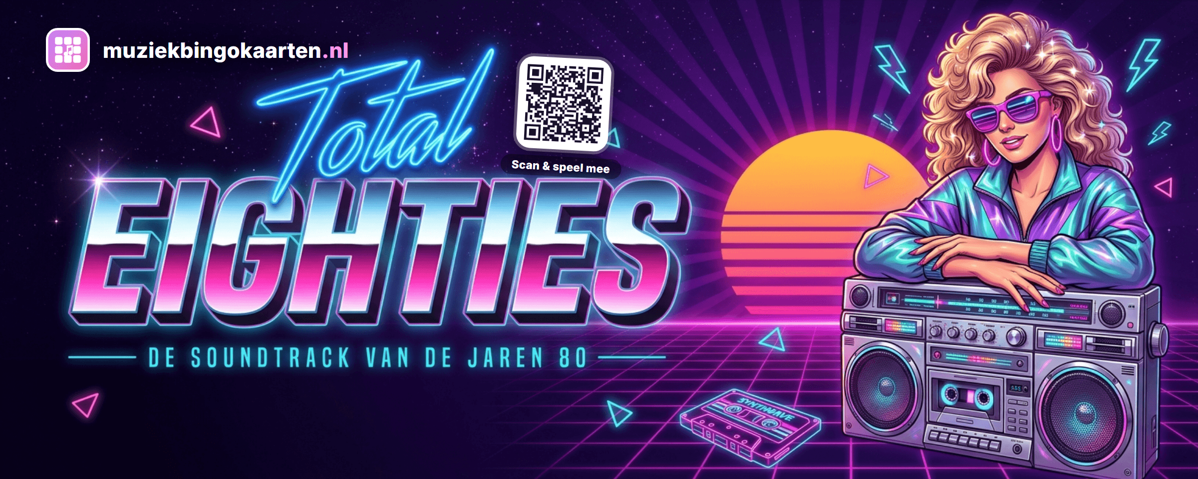 Themabanner van Total Eighties